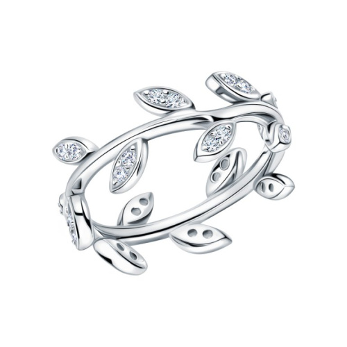 Серебряное кольцо с фианитами