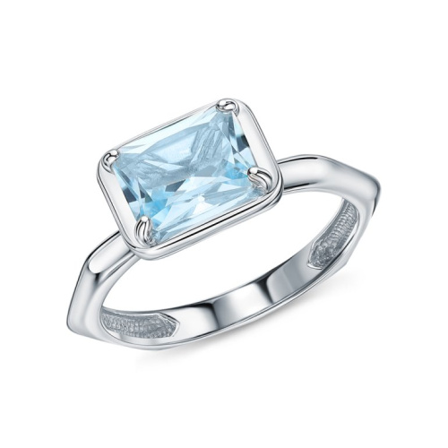 Серебряное кольцо с топазами природными