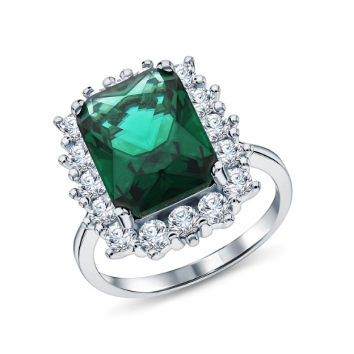 Серебряное кольцо с фианитами