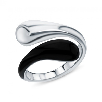 Серебряное кольцо с эмалью