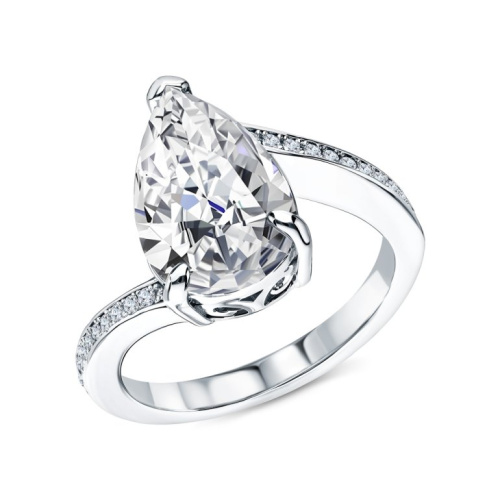 Серебряное кольцо с фианитами