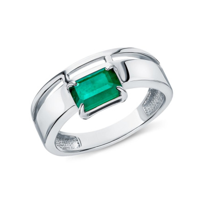 Серебряное кольцо с агатами природными