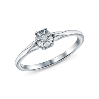 Золотое кольцо с бриллиантами природными