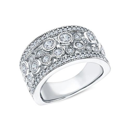 Серебряное кольцо с фианитами