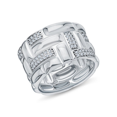 Серебряное кольцо с фианитами