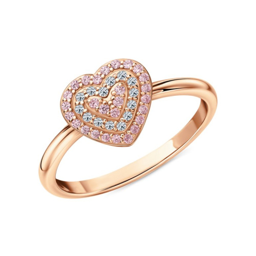 Серебряное кольцо с фианитами