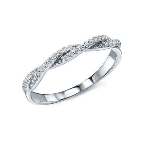 Серебряное кольцо с фианитами