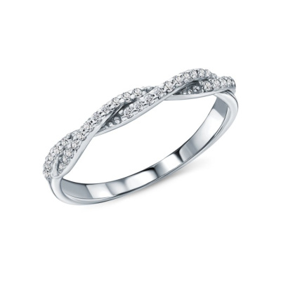 Серебряное кольцо с фианитами