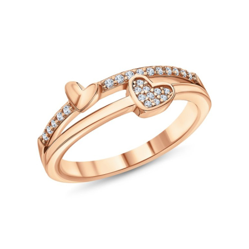 Серебряное кольцо с фианитами