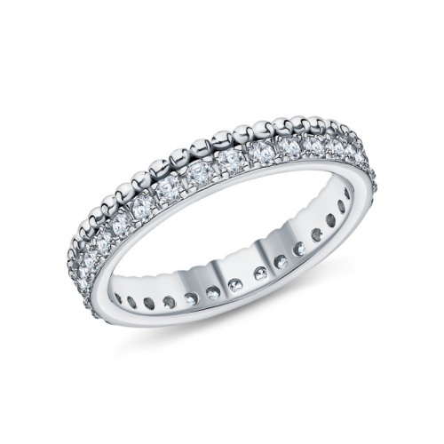 Серебряное кольцо с фианитами