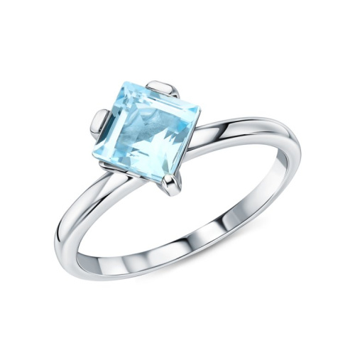 Серебряное кольцо с топазами природными