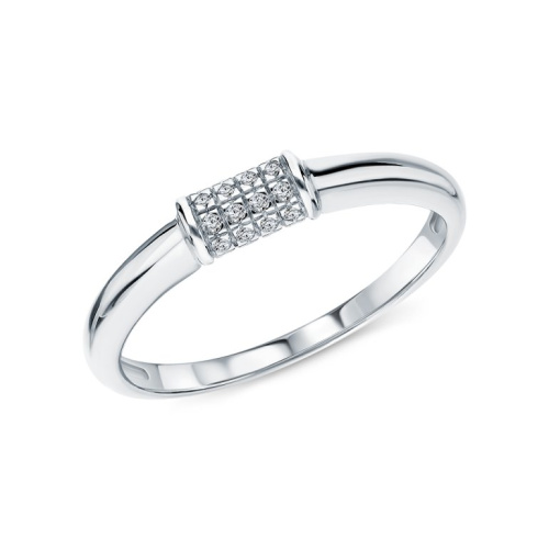 Серебряное кольцо с фианитами