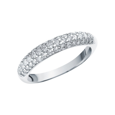 Серебряное кольцо с фианитами