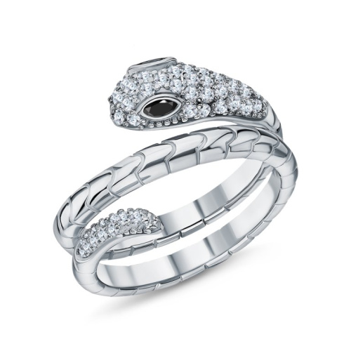 Серебряное кольцо с фианитами