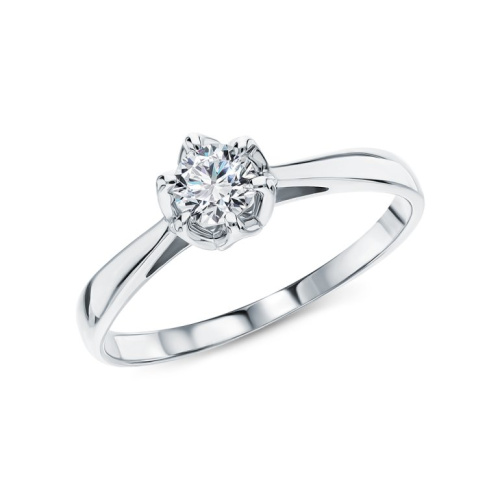 Золотое кольцо с бриллиантами природными