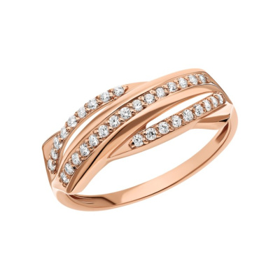 Серебряное кольцо с фианитами