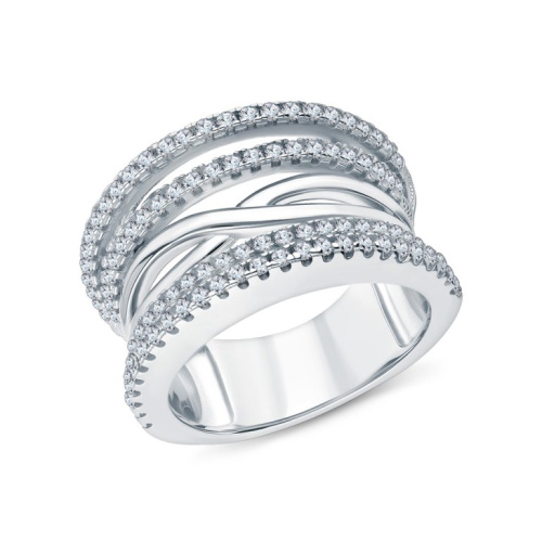 Серебряное кольцо с фианитами