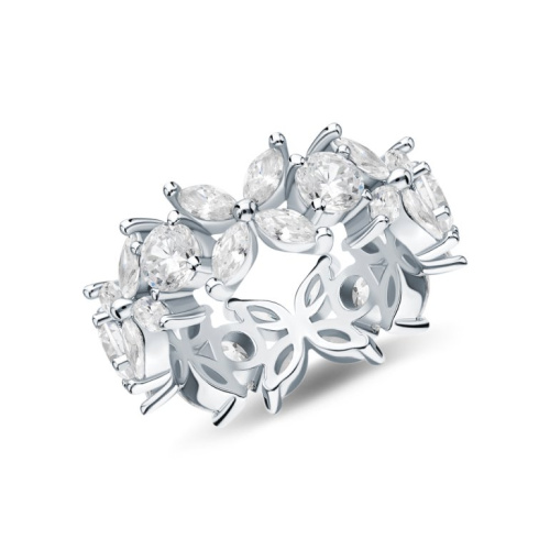 Серебряное кольцо с фианитами