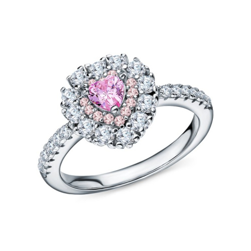 Серебряное кольцо с фианитами