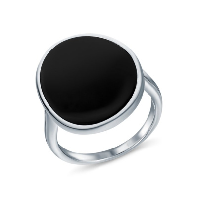 Серебряное кольцо с агатами природными