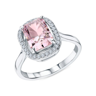 Серебряное кольцо с фианитами