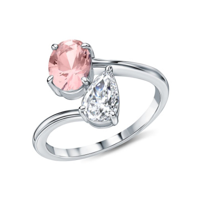 Серебряное кольцо с фианитами