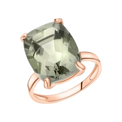 Золотое кольцо с празиолитом