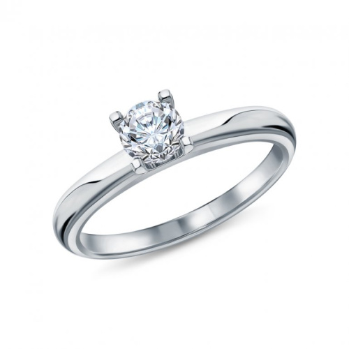 Золотое кольцо с бриллиантами природными