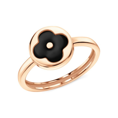 Золотое кольцо с агатами природными