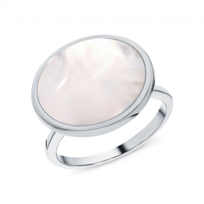 Серебряное кольцо с перламутром природным