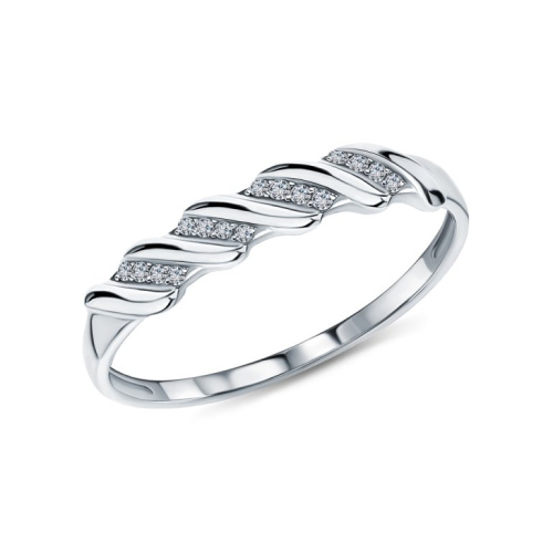 Золотое кольцо с бриллиантами природными