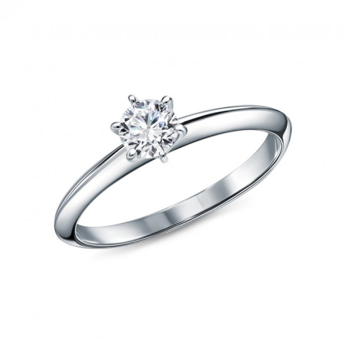 Золотое кольцо с бриллиантами природными