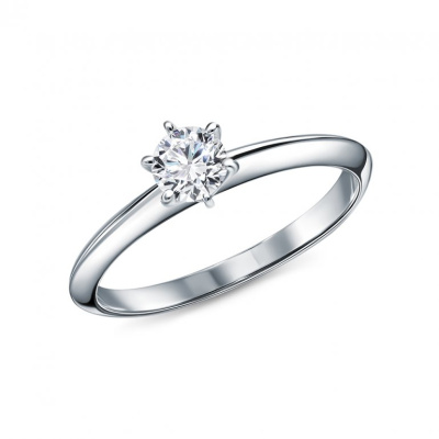 Золотое кольцо с бриллиантами природными