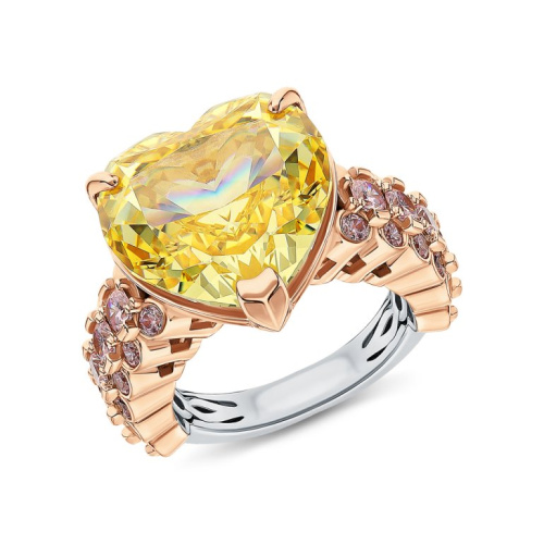 Серебряное кольцо с фианитами