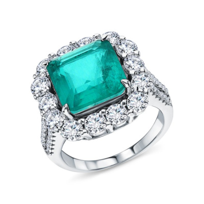 Серебряное кольцо с фианитами