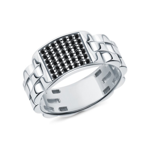 Серебряное кольцо с фианитами