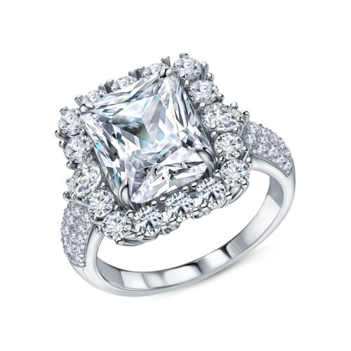 Серебряное кольцо с фианитами