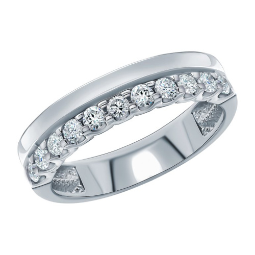 Золотое кольцо с бриллиантами природными