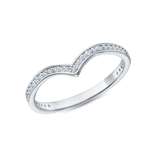 Серебряное кольцо с фианитами