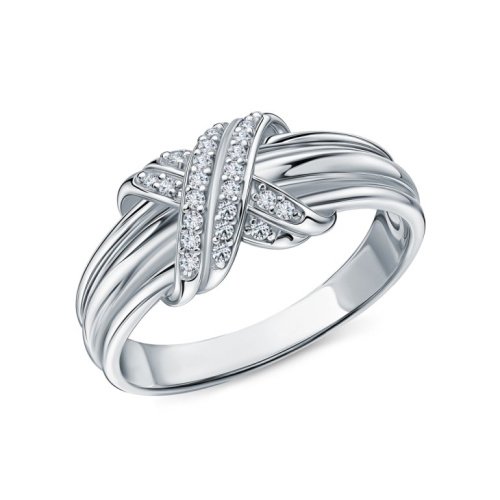 Серебряное кольцо с фианитами