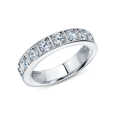 Золотое кольцо с бриллиантами природными