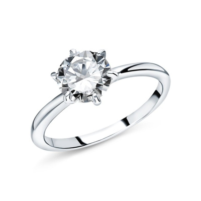 Серебряное кольцо с фианитами