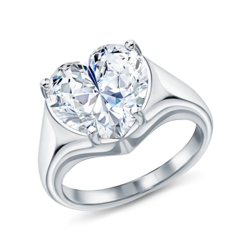 Серебряное кольцо с фианитами