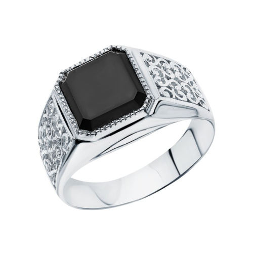 Серебряное кольцо с фианитами