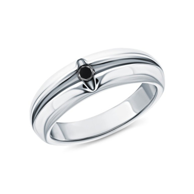 Серебряное кольцо с фианитами