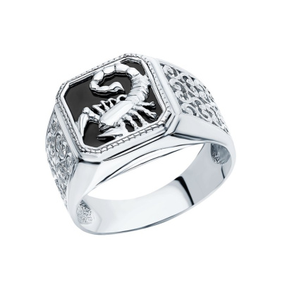 Серебряное кольцо с фианитами