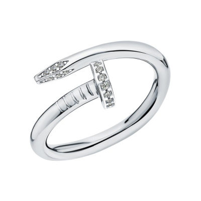 Золотое кольцо с фианитами