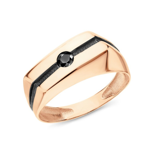 Золотое кольцо с фианитами