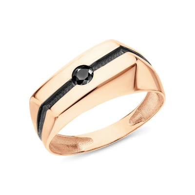 Золотое кольцо с фианитами