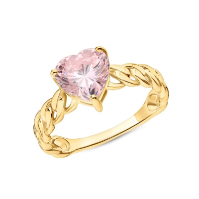 Серебряное кольцо с фианитами